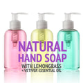 Natural Uplifting Hand Soap With Lemongrass + Vetiver Essential Oil