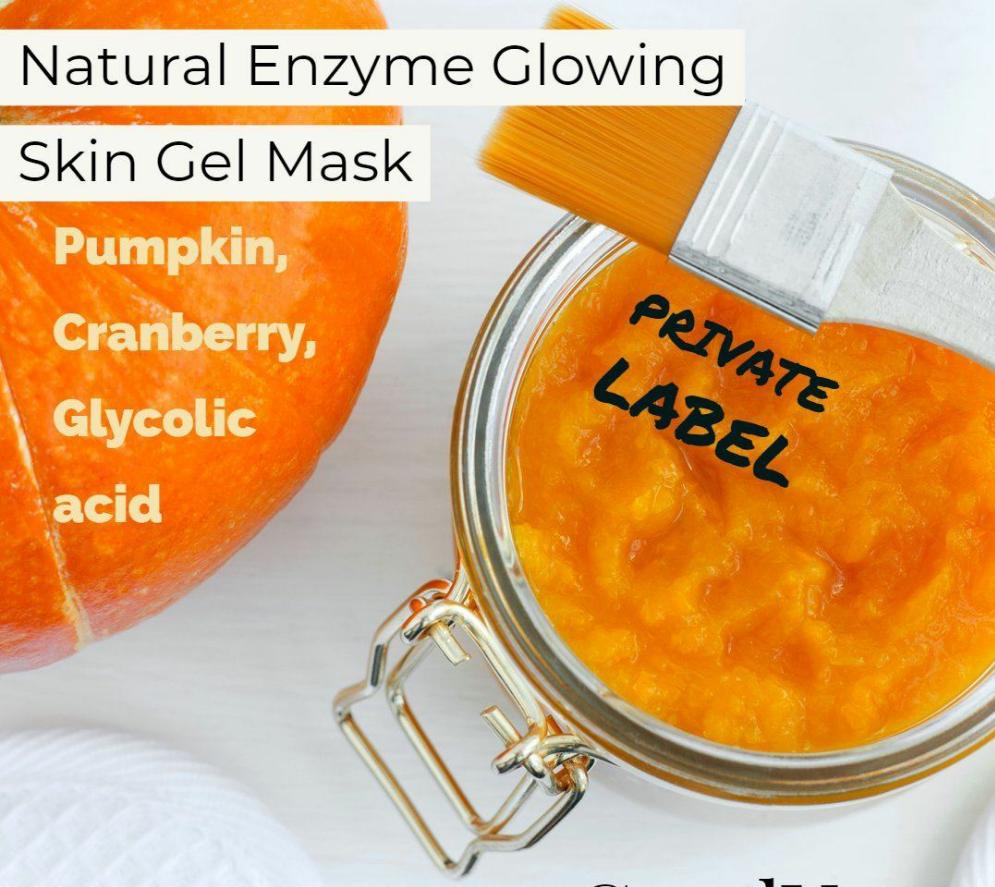 Natural Enzyme Glowing Skin Gel Mask (Pumpkin, Cranberry, Glycolic acid)