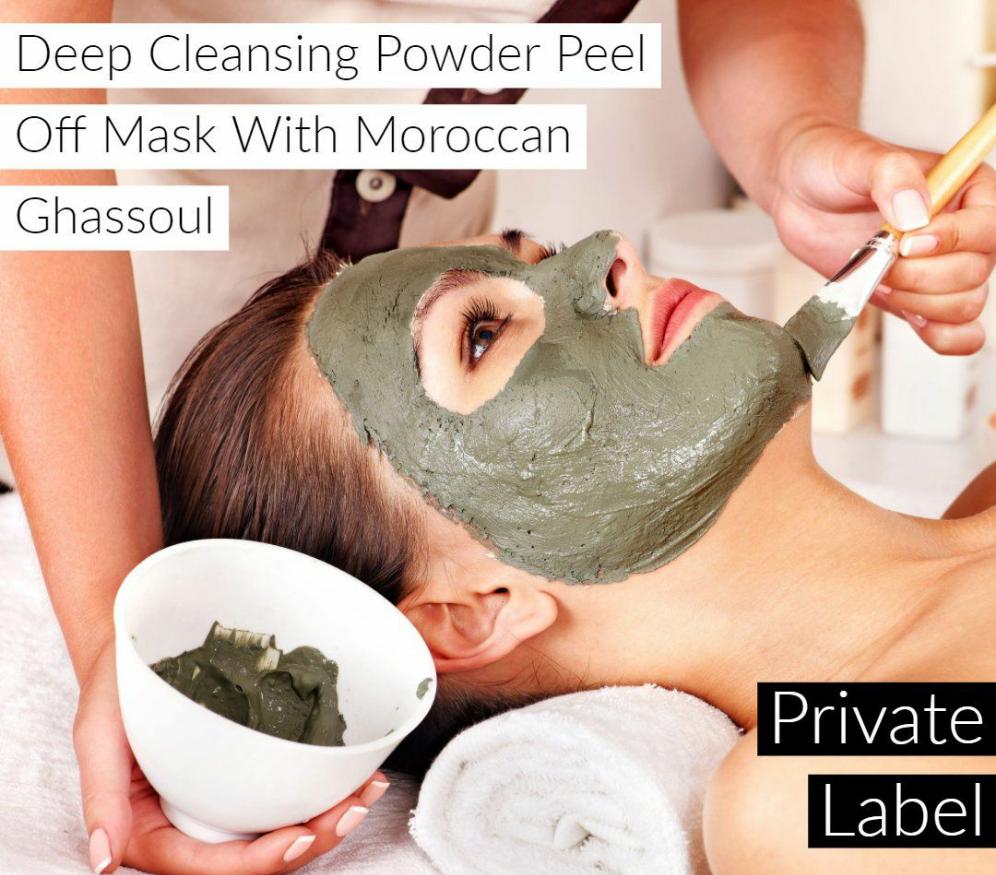Skin Wrap Masks: Deep Cleansing Powder Peel Off Mask With Moroccan Ghassoul (oily/ blemished skin)